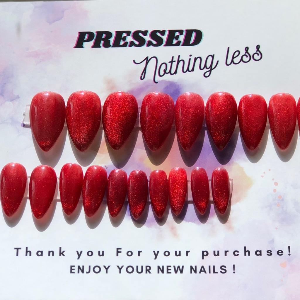 Press Ons Ruby Red
